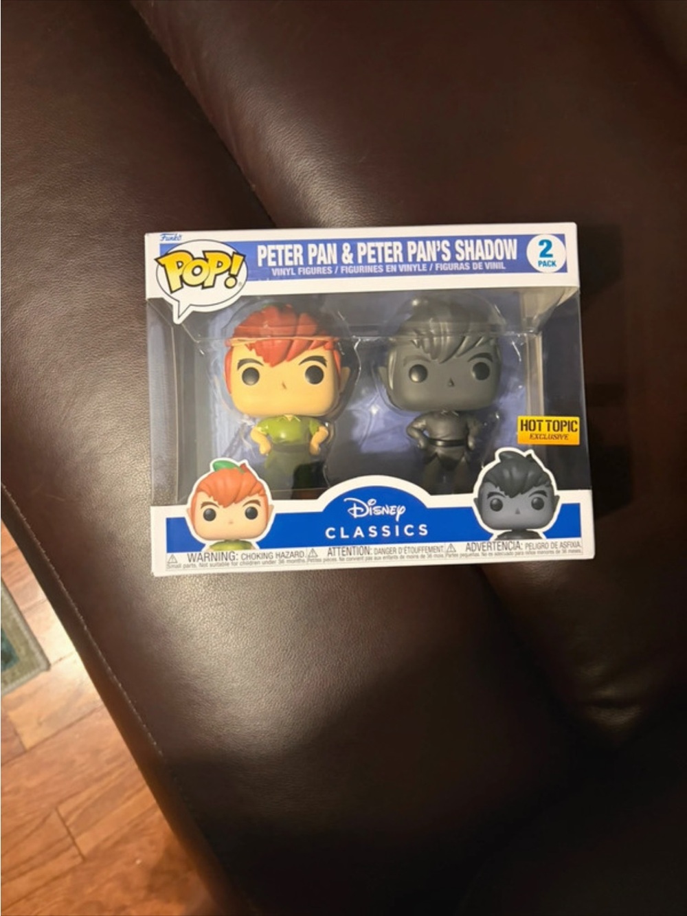 Funko POP! Disney Classics Peter Pan & Shadow 2-Pack (Green, Gray)